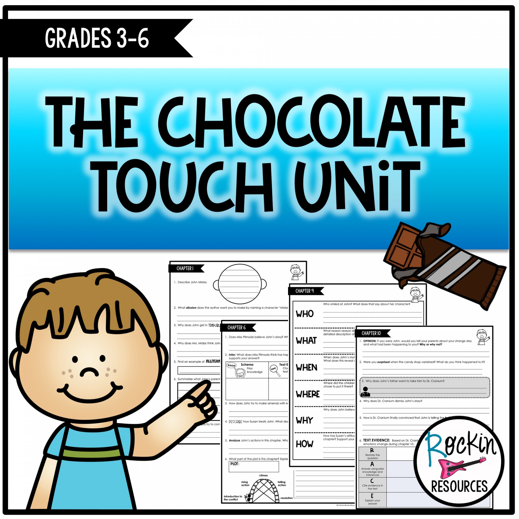 The Chocolate Touch Novel Unit - Rockin Resources