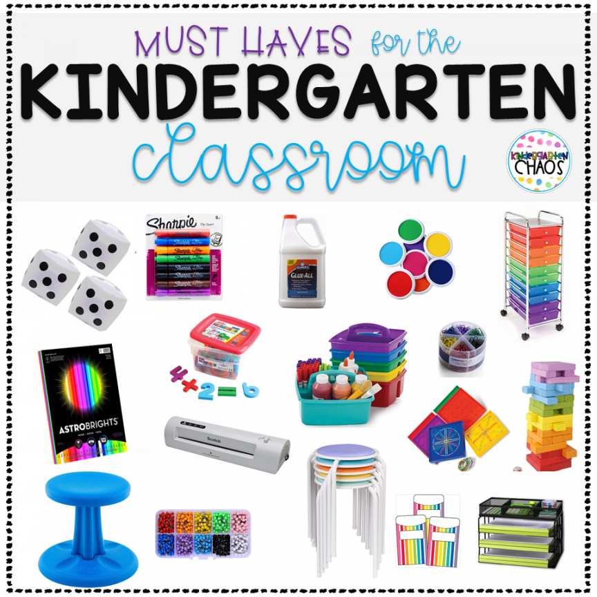 The Printable Mega List of Kindergarten Classroom Must Haves