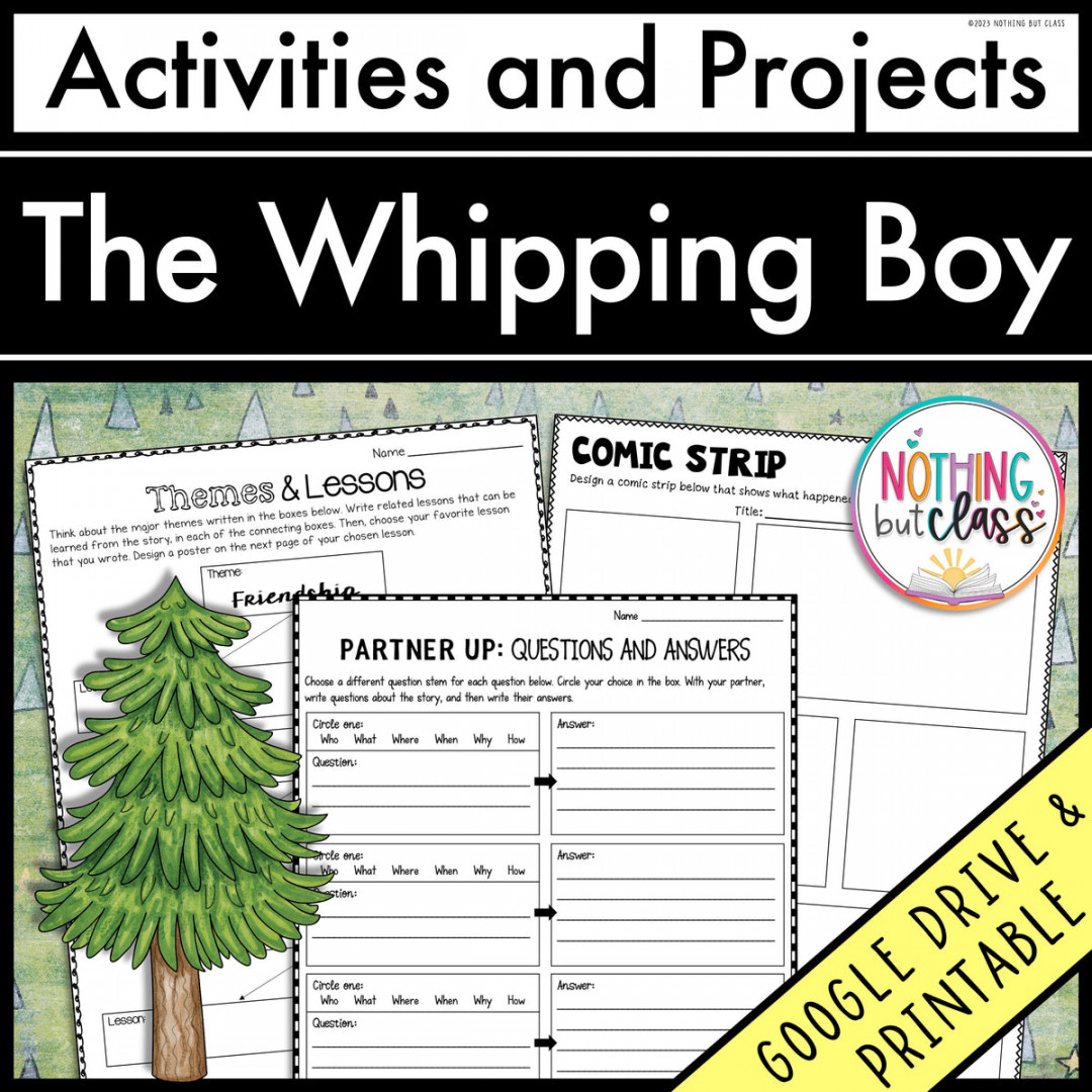 The Whipping Boy  Activities and Projects