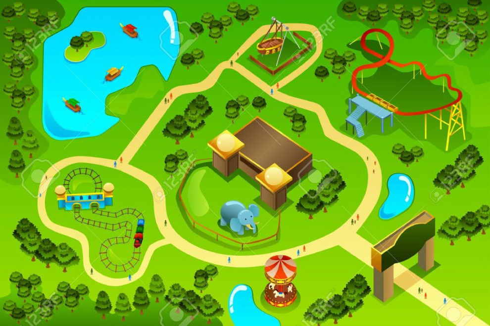 Theme Park Map - Mrs