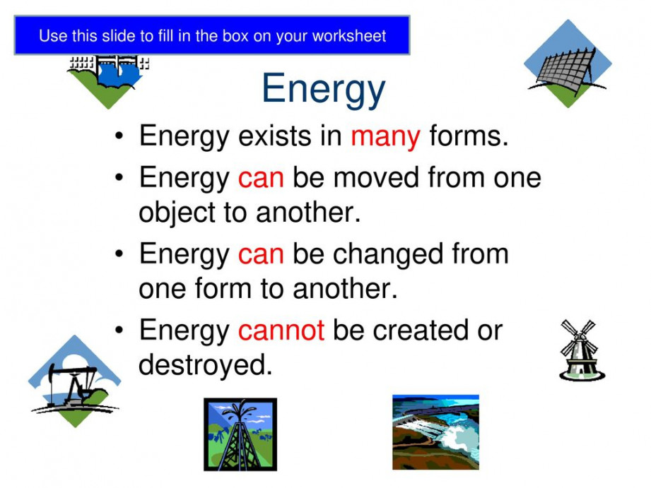 Types and Forms of Energy - ppt download