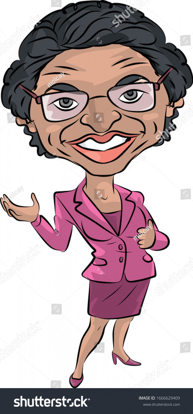 Vector Caricature Portrait Rosa Parks: Stock-Vektorgrafik