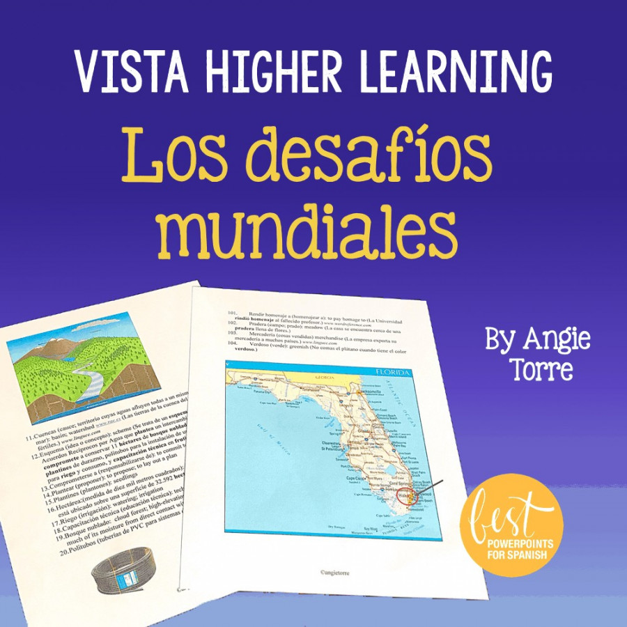 Vocabulary for Los desafíos mundiales for AP Spanish: Vista Higher