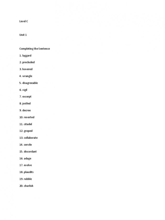 Vocabulary Workshop Level C  PDF  Lexical Semantics  Semantics