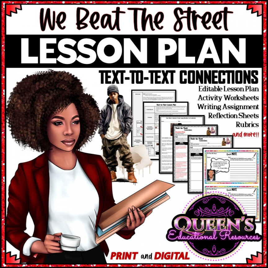 We Beat The Street Lesson Plan and Activities  Text-to-Text Connection  Lesson