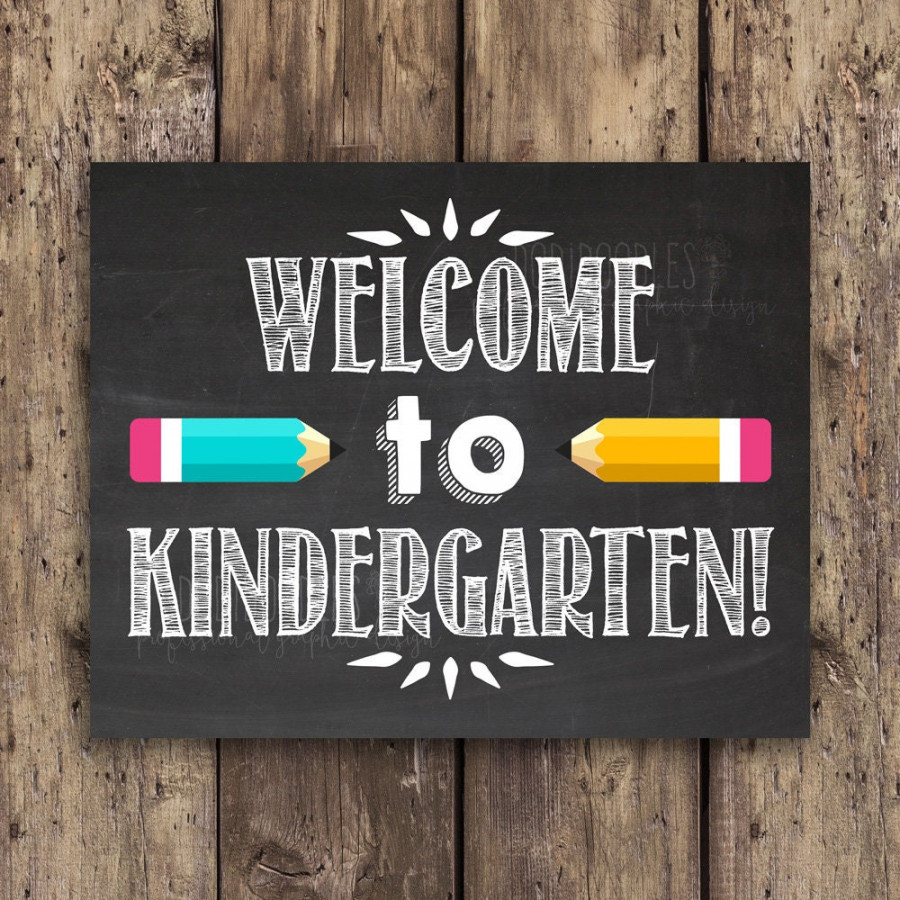 Welcome to Kindergarten Classroom Signs Classroom Welcome - Etsy