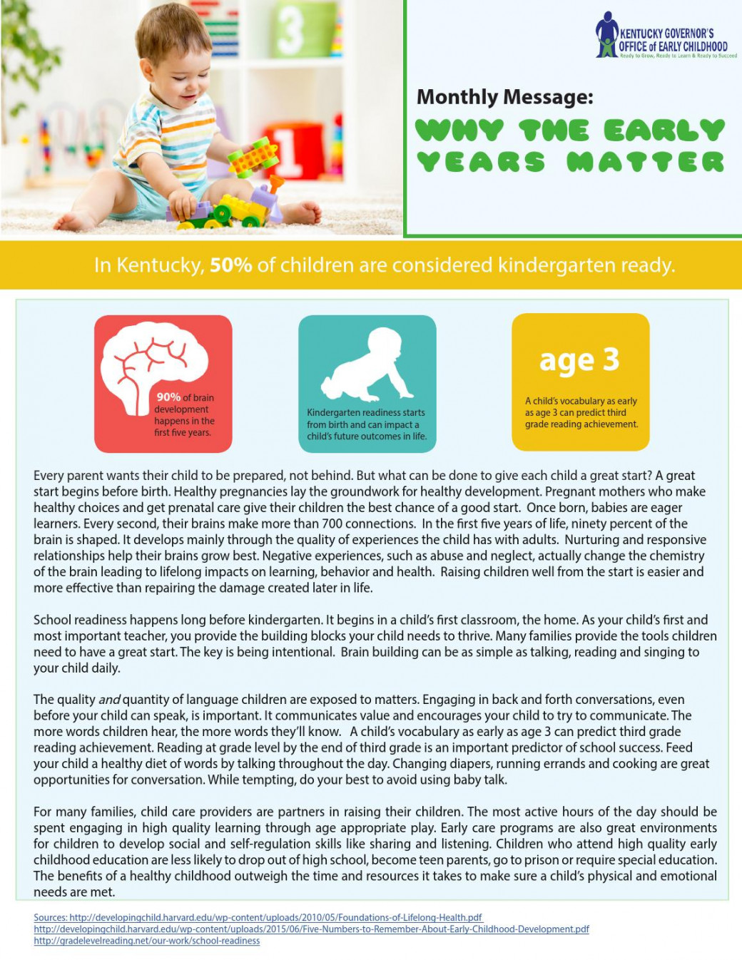 Why the Early Years Matter by kidsnow - Issuu