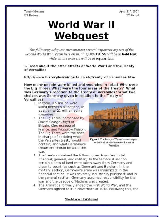 World War II Webquest  PDF  Normandy Landings  Nazi Germany