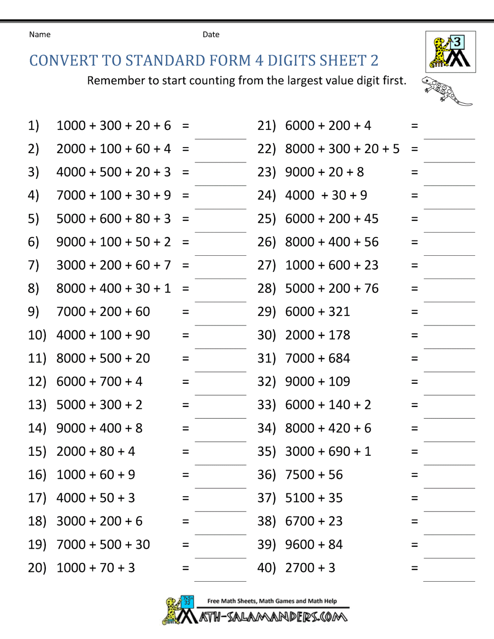 3Rd Grade Math Worksheets 29