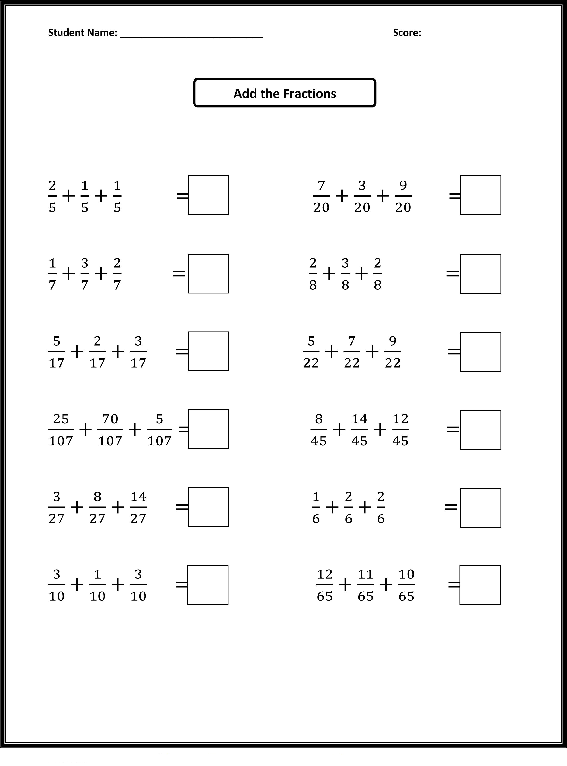 4Th Grade Math Worksheets 30