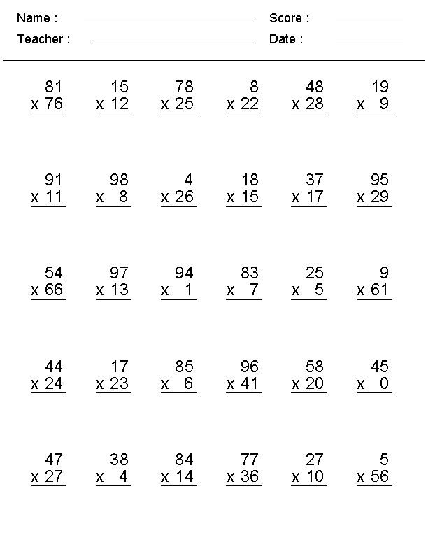 4Th Grade Math Worksheets 66