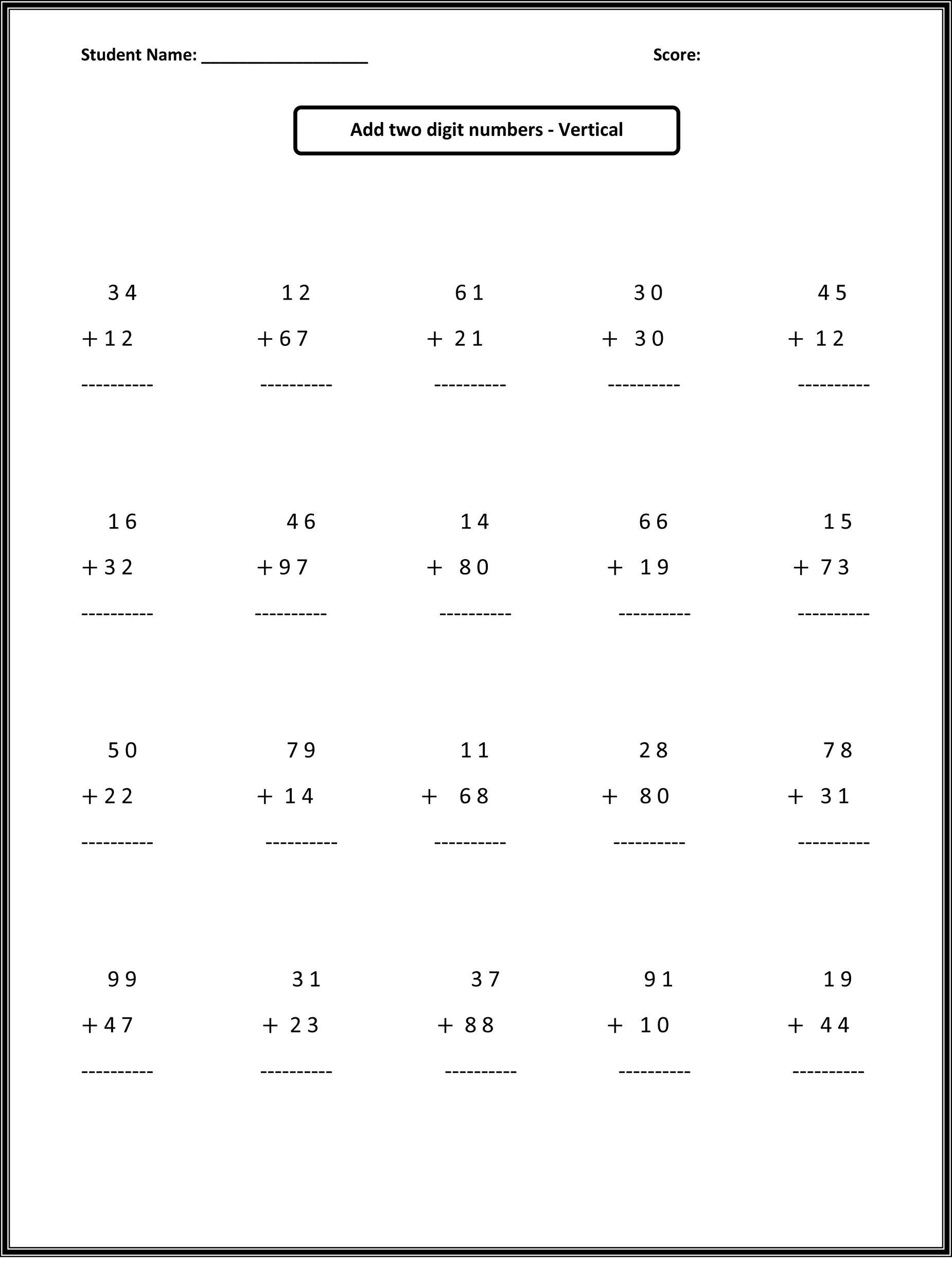 59 Math Worksheets For 2Nd Graders 29