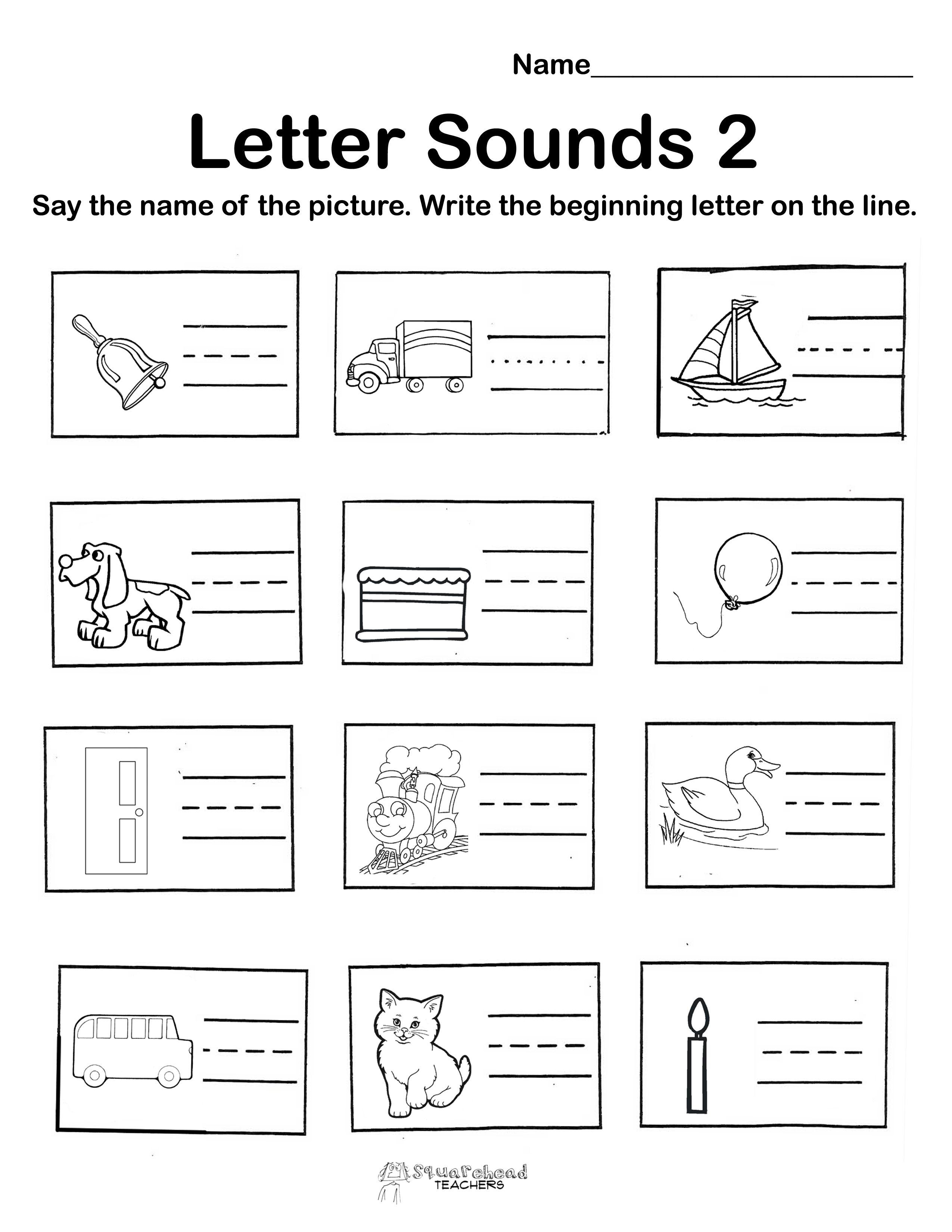 Beginning Sounds Worksheets for Kindergarten 24