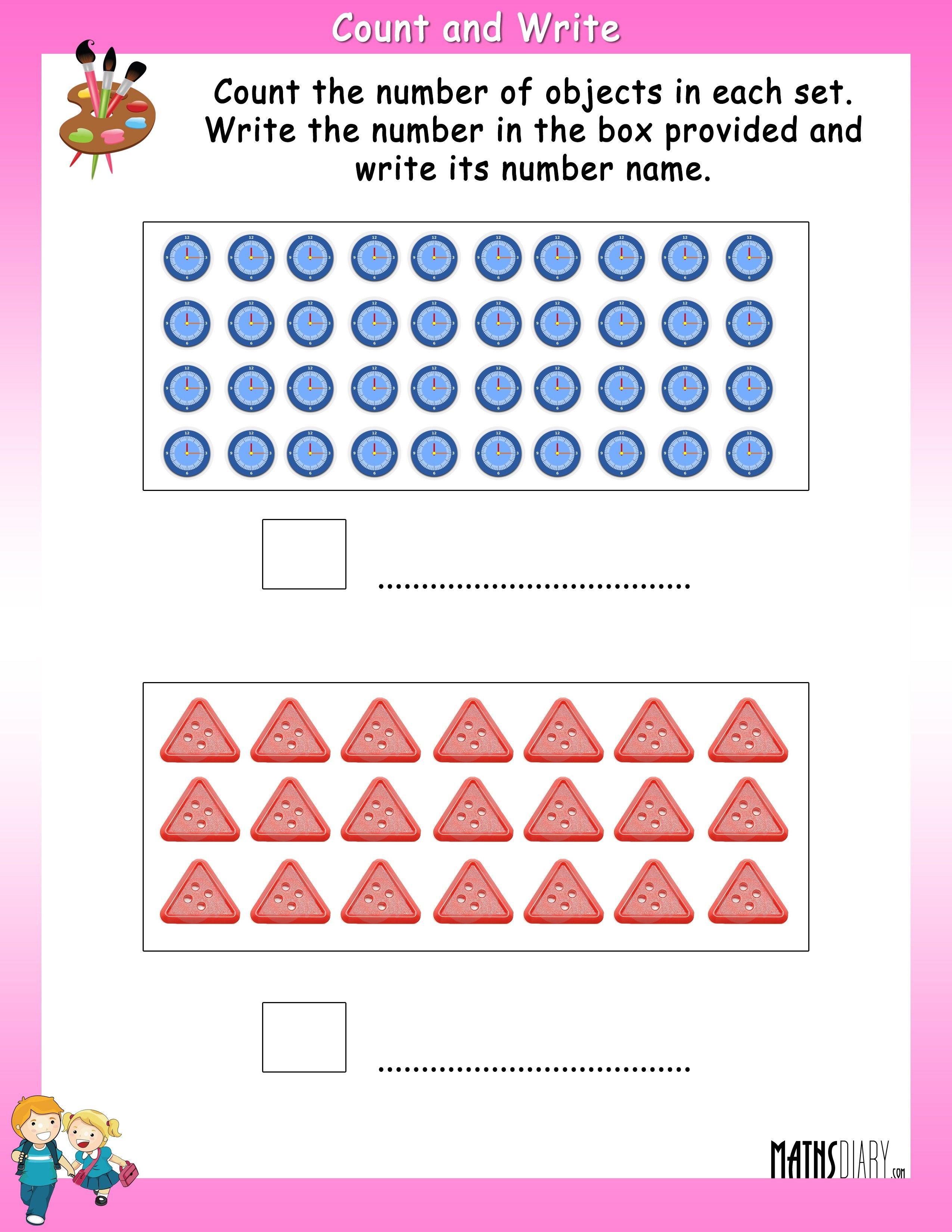 Counting Objects To 100 Worksheets 13