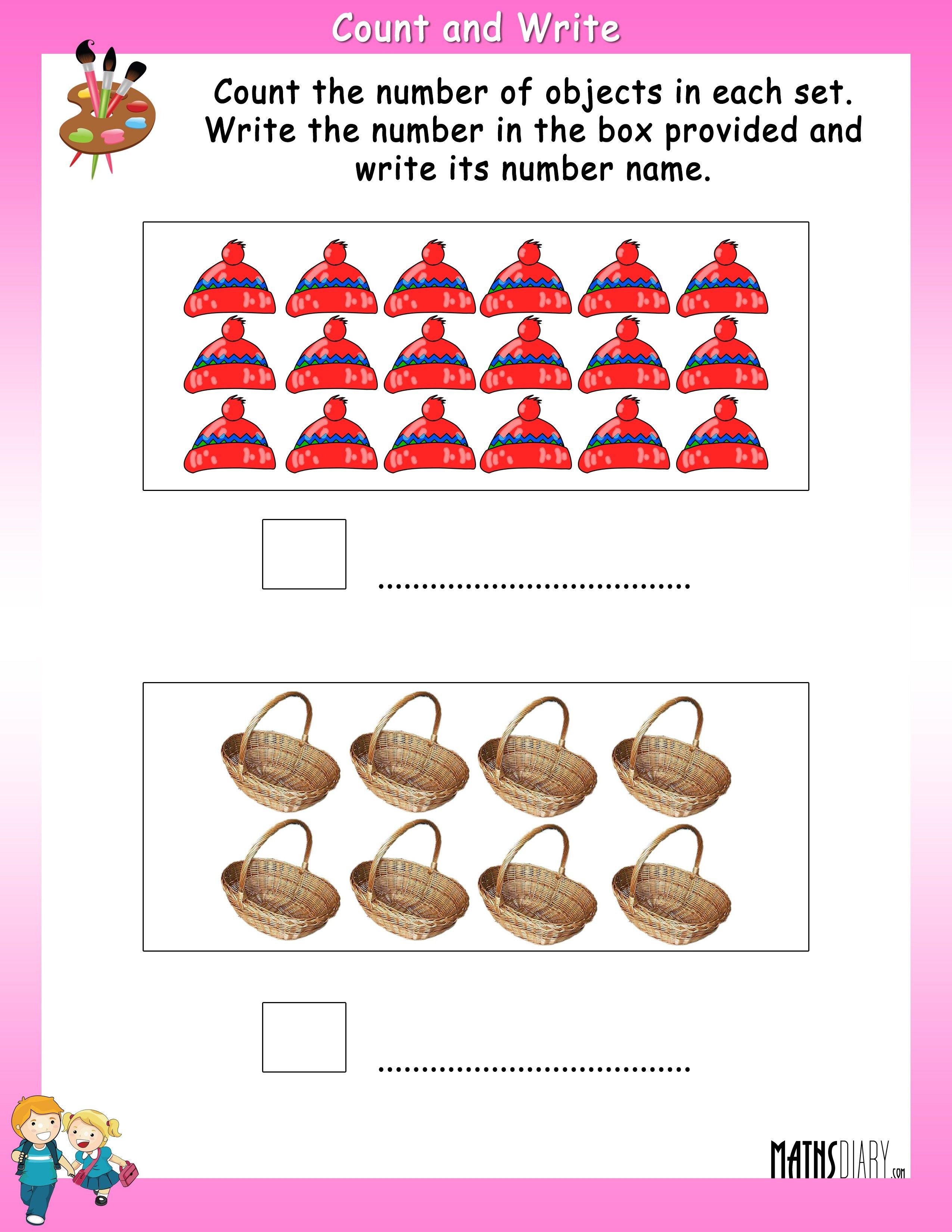 Counting Objects To 100 Worksheets 14