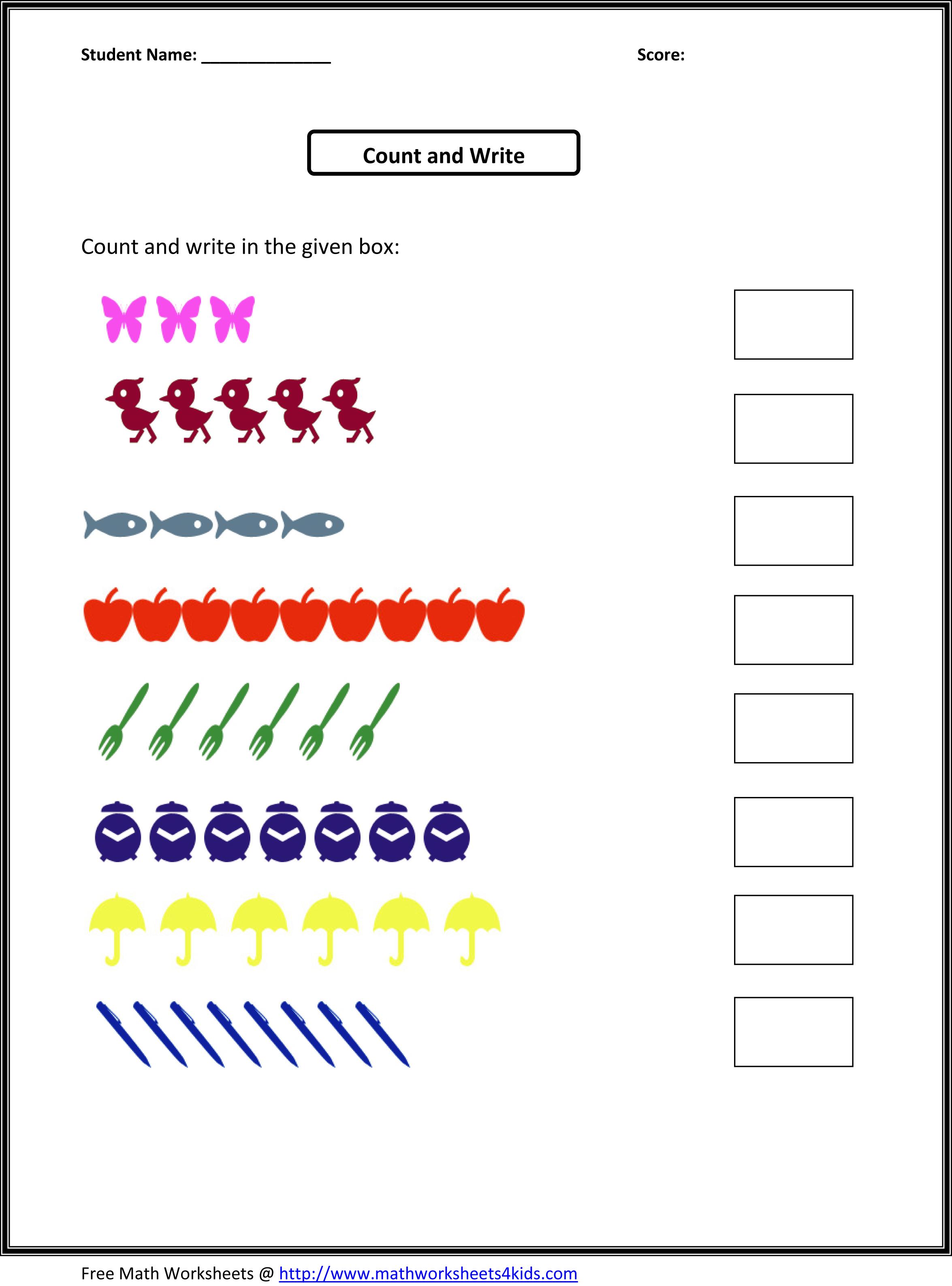 Counting Objects To 100 Worksheets 23