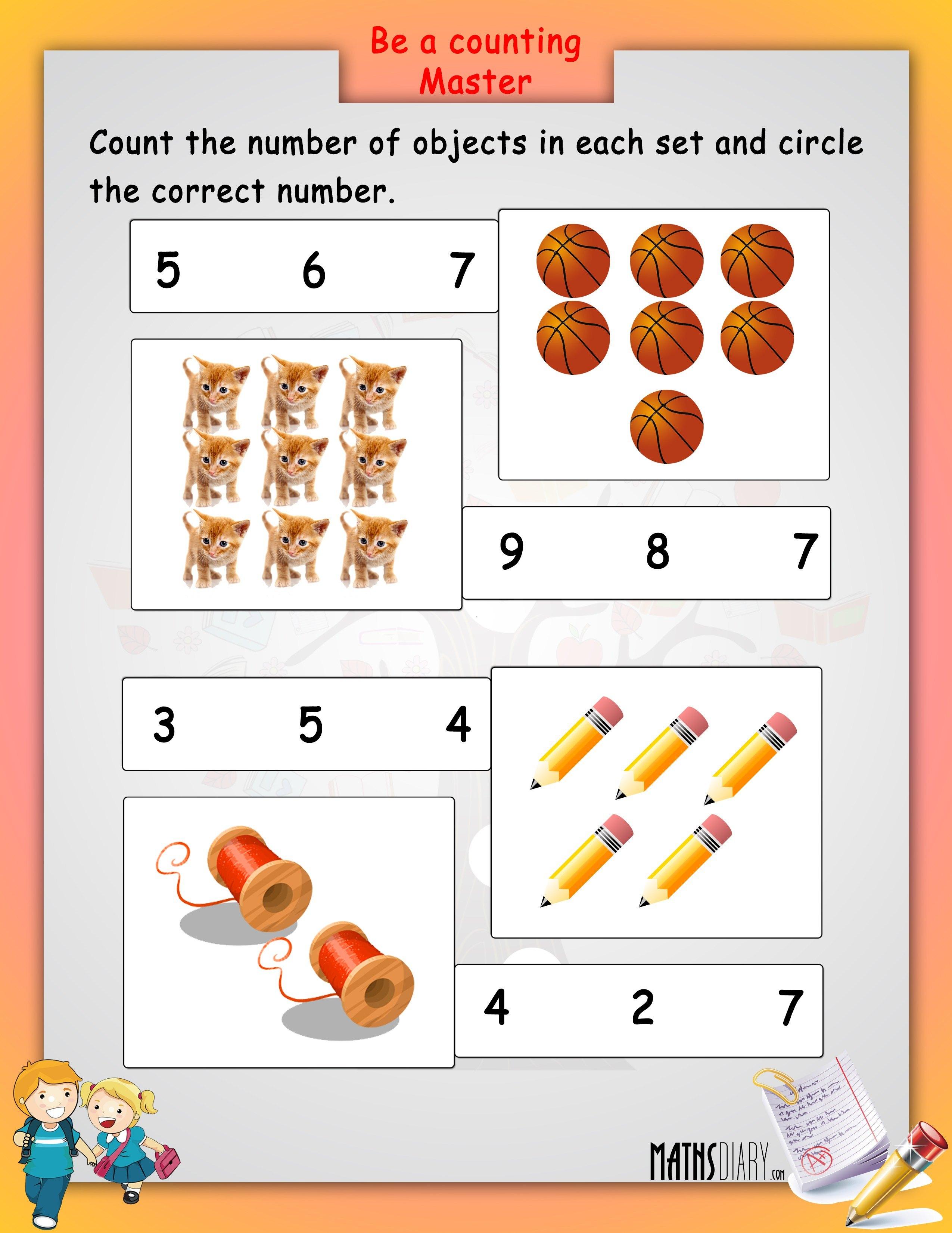 Counting Objects To 100 Worksheets 35