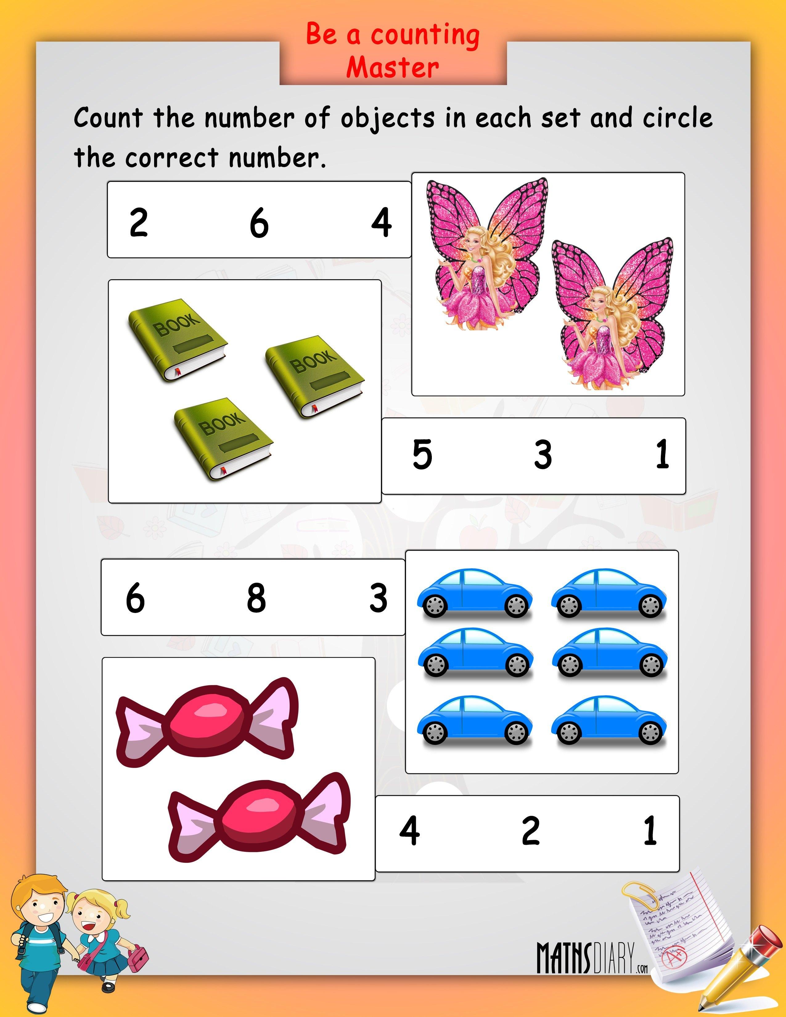 Counting Objects To 100 Worksheets 37