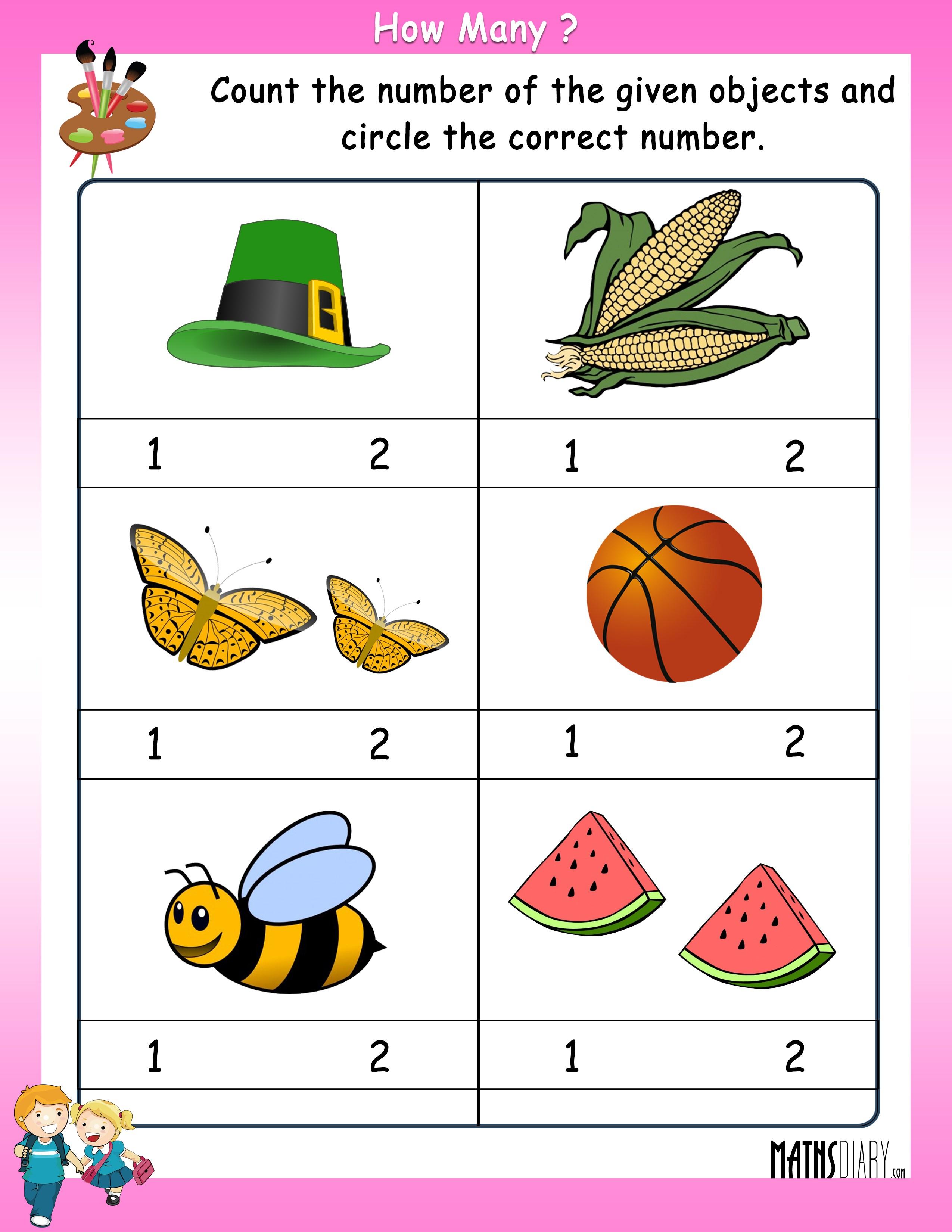 Counting Objects To 100 Worksheets 47