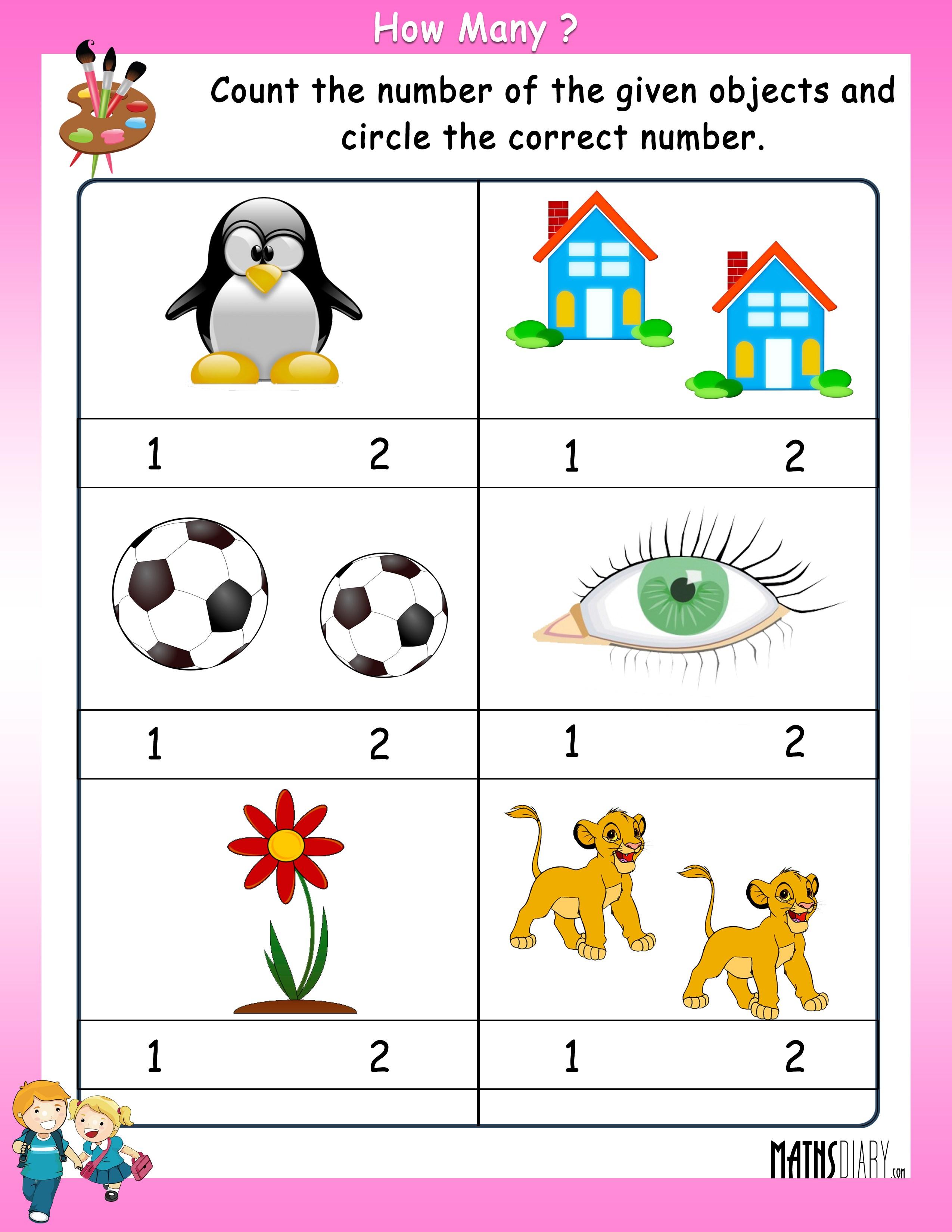 Counting Objects To 100 Worksheets 48