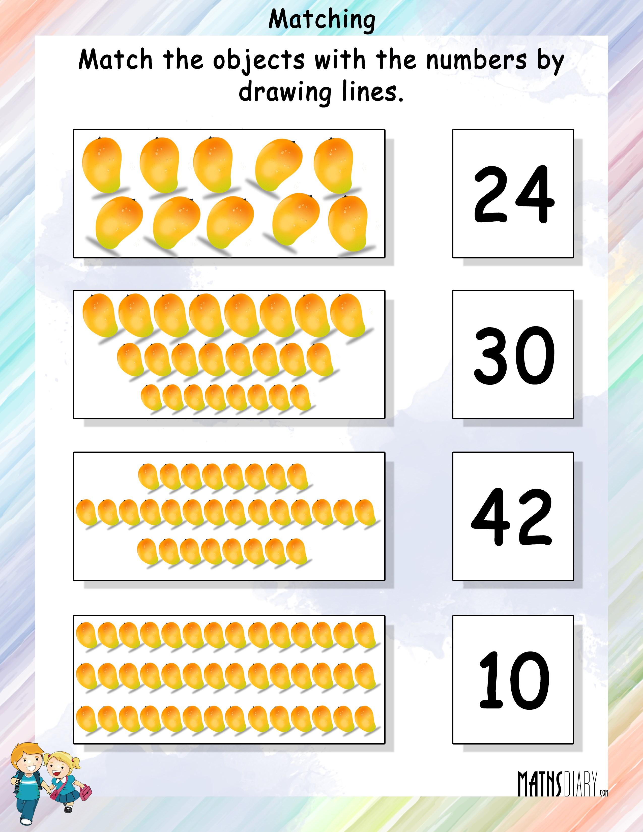 Counting Objects To 100 Worksheets 56