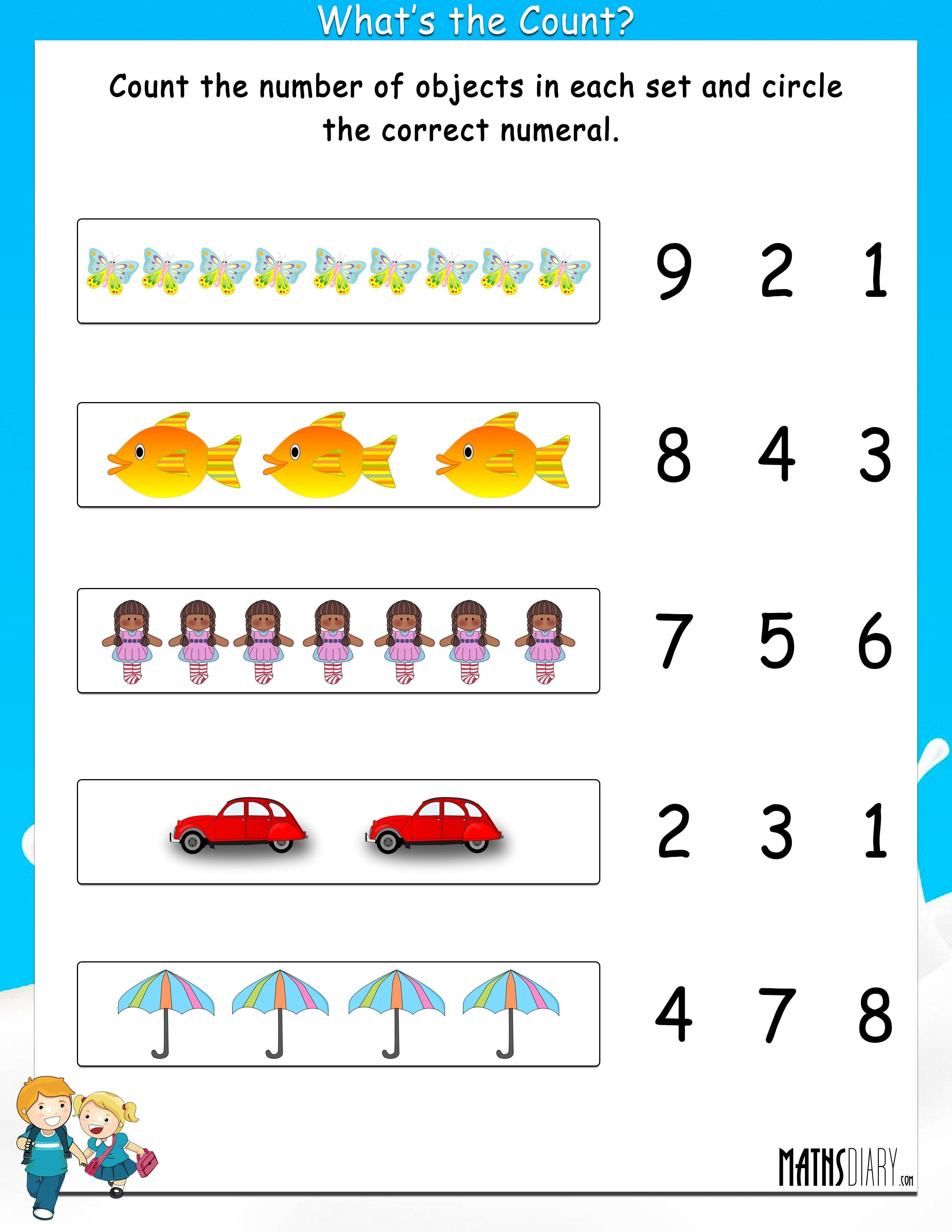 Counting Objects To 100 Worksheets 61