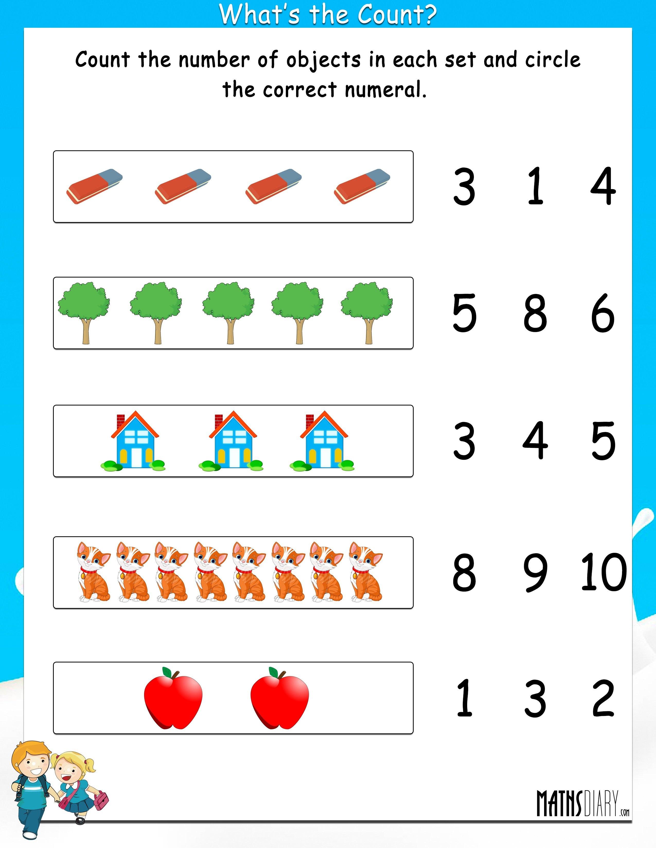 Counting Objects To 100 Worksheets 62