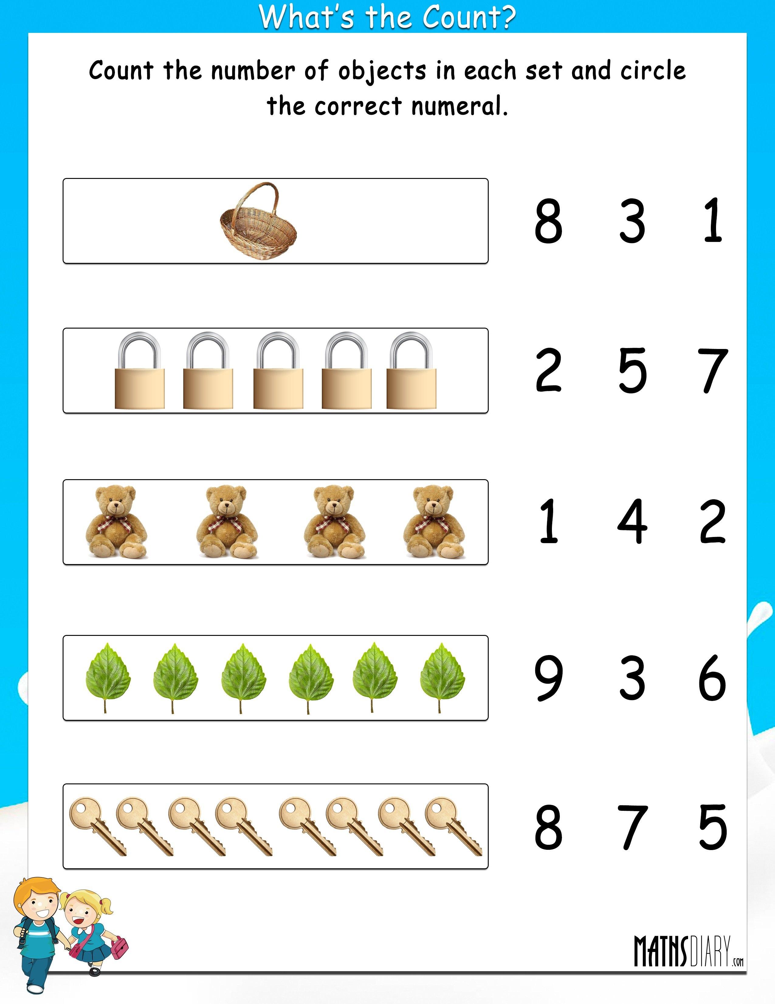 Counting Objects To 100 Worksheets 63