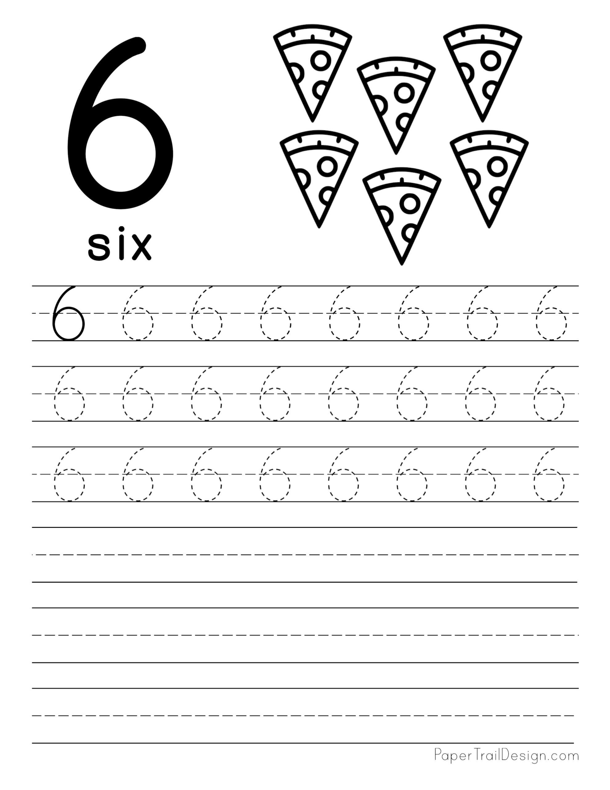 Fresh 91+ Number 6 Tracing Worksheet