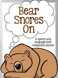 Bear Snores On Lesson Plans 10