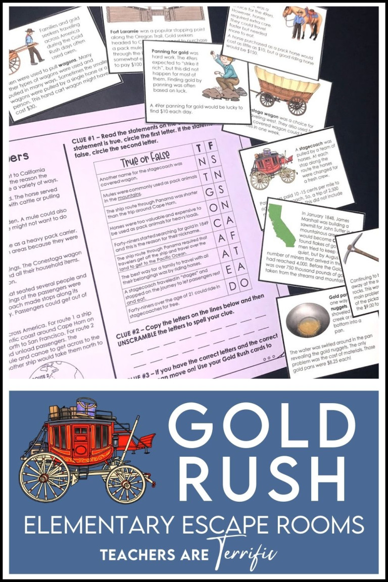 California Gold Rush Escape Room Answer Key 52