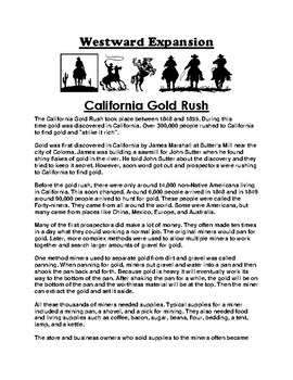 California Gold Rush Escape Room Answer Key 66