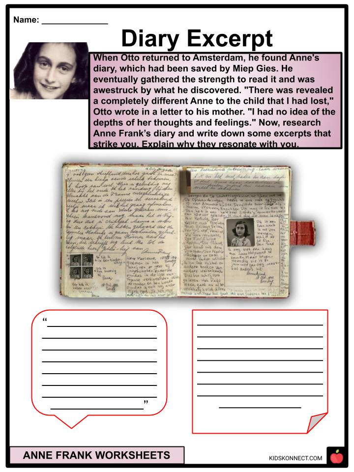 Diary Of Anne Frank Worksheets 63