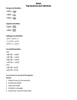 Discover 60+ Precalculus Worksheet On Simplifying Trig Expressions 45