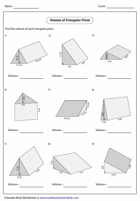 Fresh 60+ Surface Area Of Rectangular Prism Worksheet 92