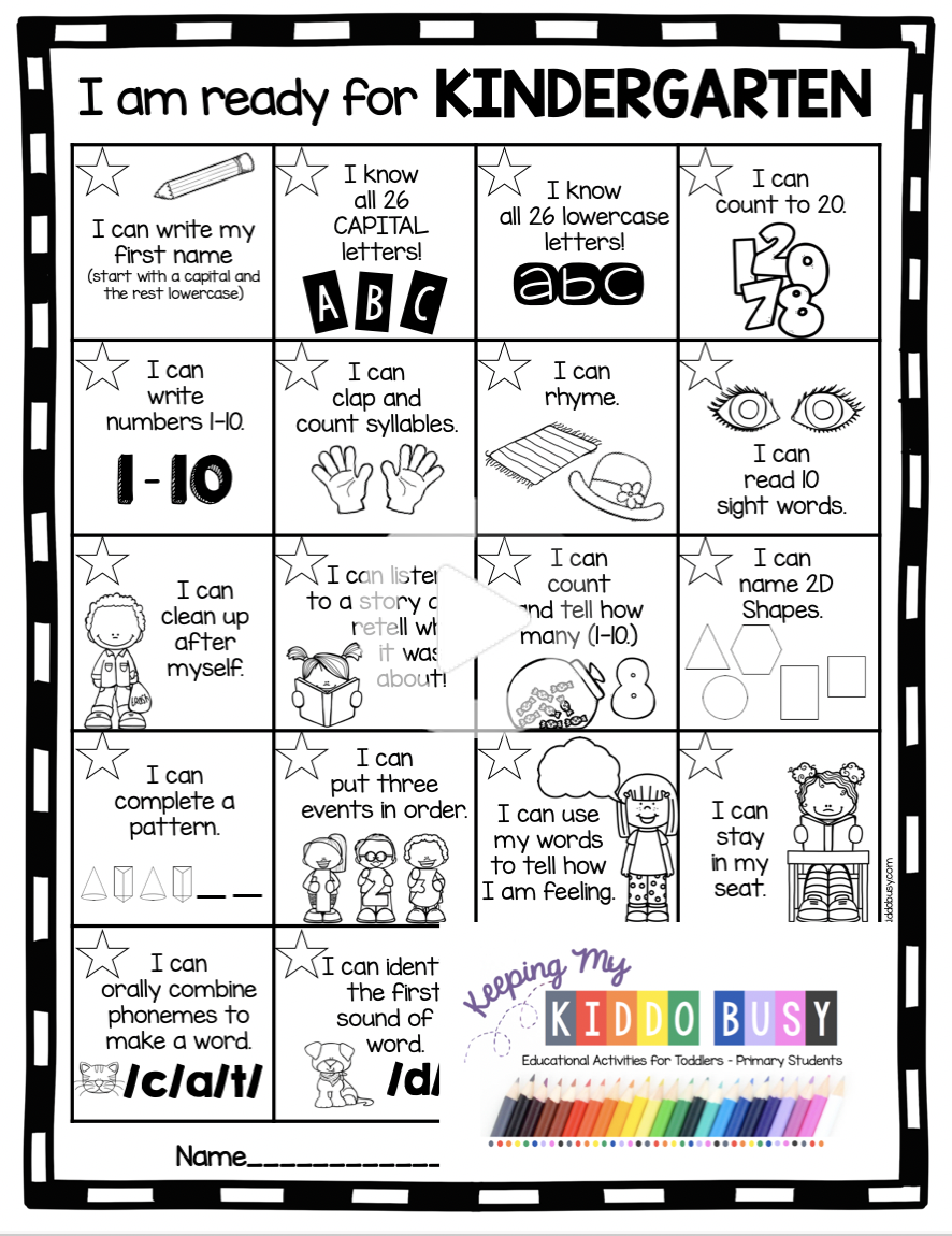 Kindergarten Curriculum Overview 13