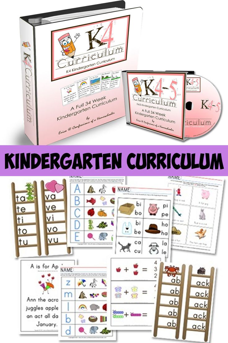 Kindergarten Curriculum Overview 39