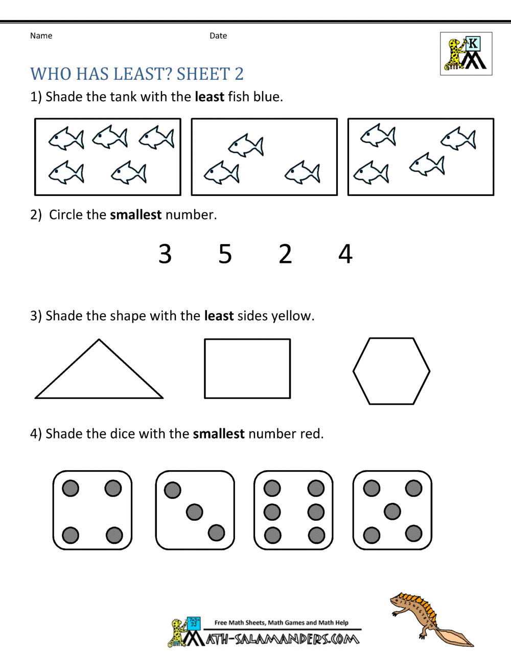 Kindergarten Math Worksheets 51
