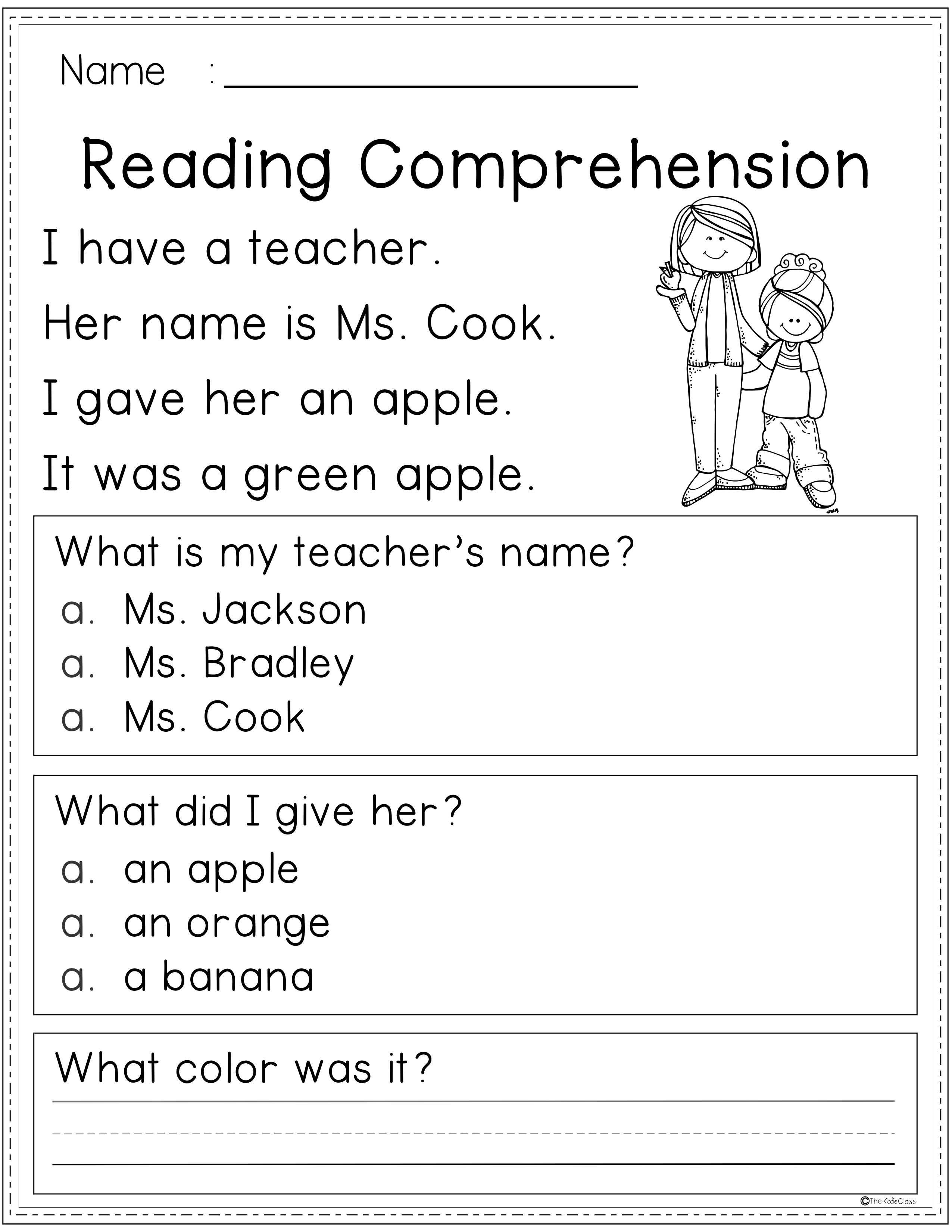 Reading Comprehension Worksheets 15