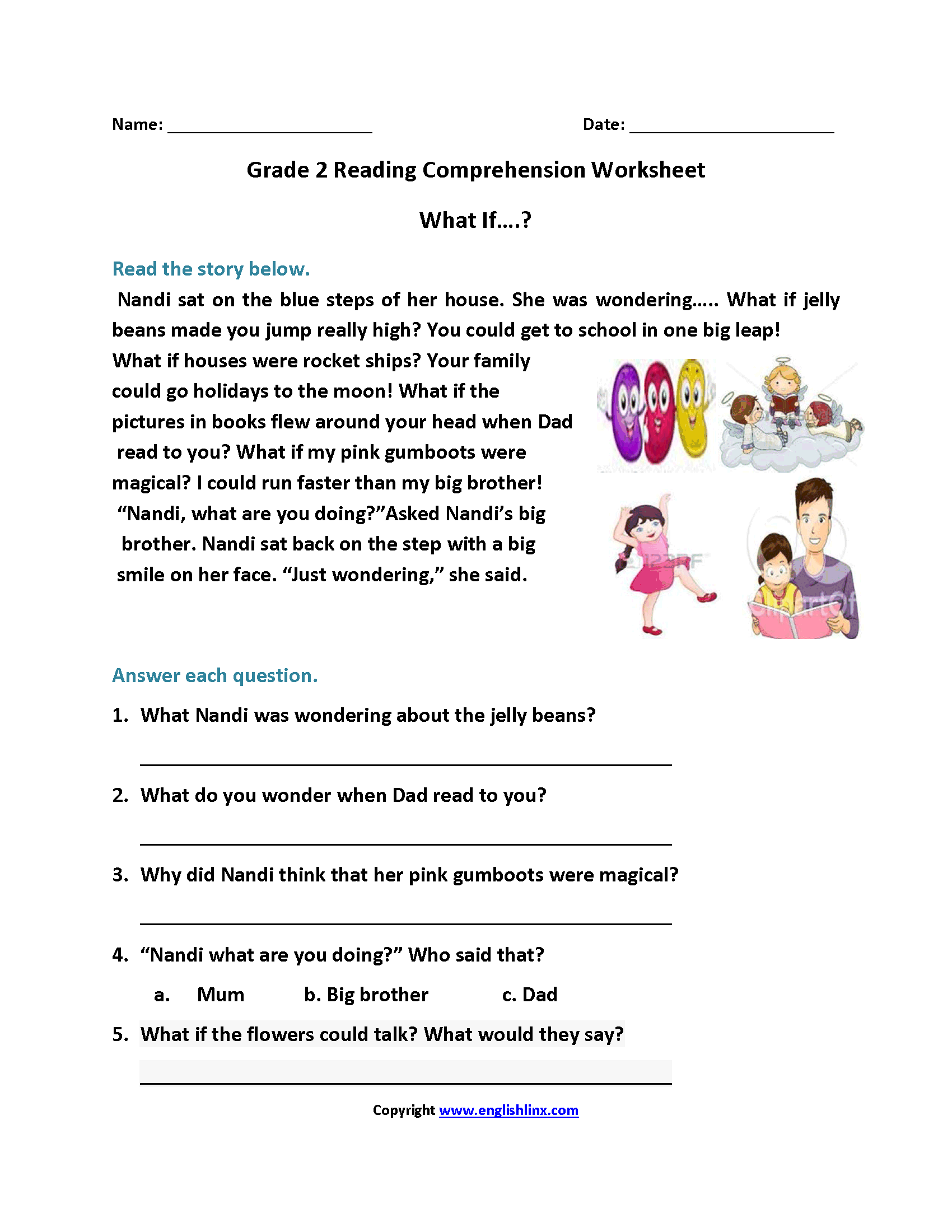 Reading Comprehension Worksheets 17