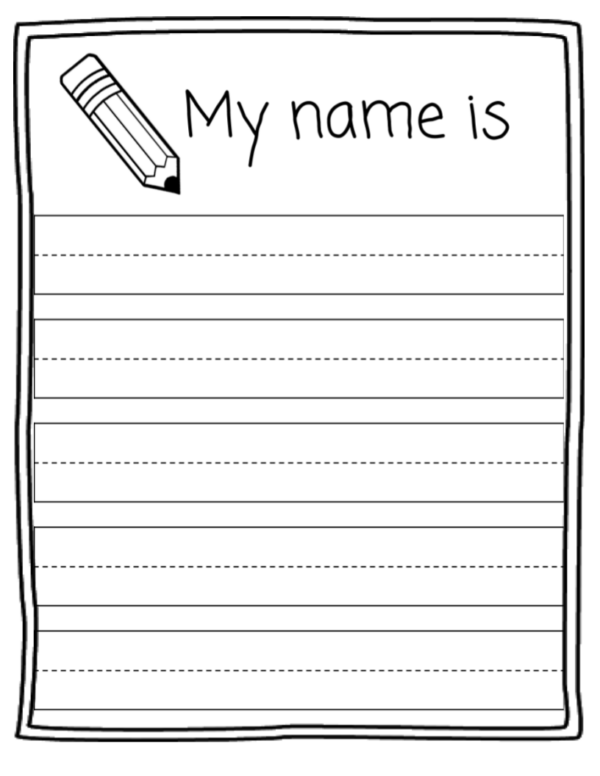 20 Example Name Tracing Worksheets 14