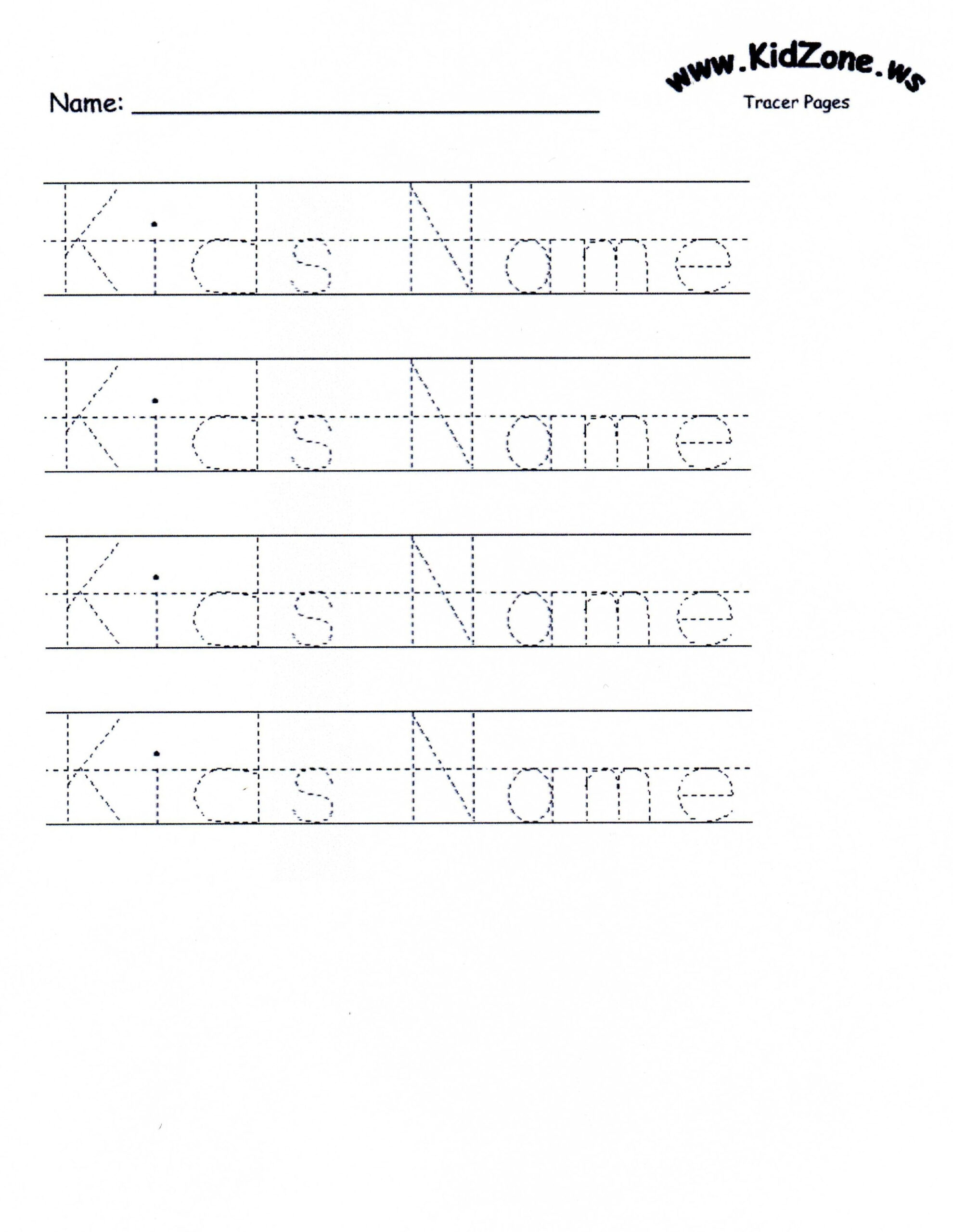 20 Example Name Tracing Worksheets 15