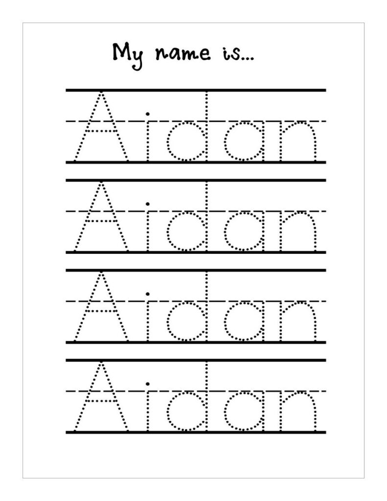 20 Example Name Tracing Worksheets 22