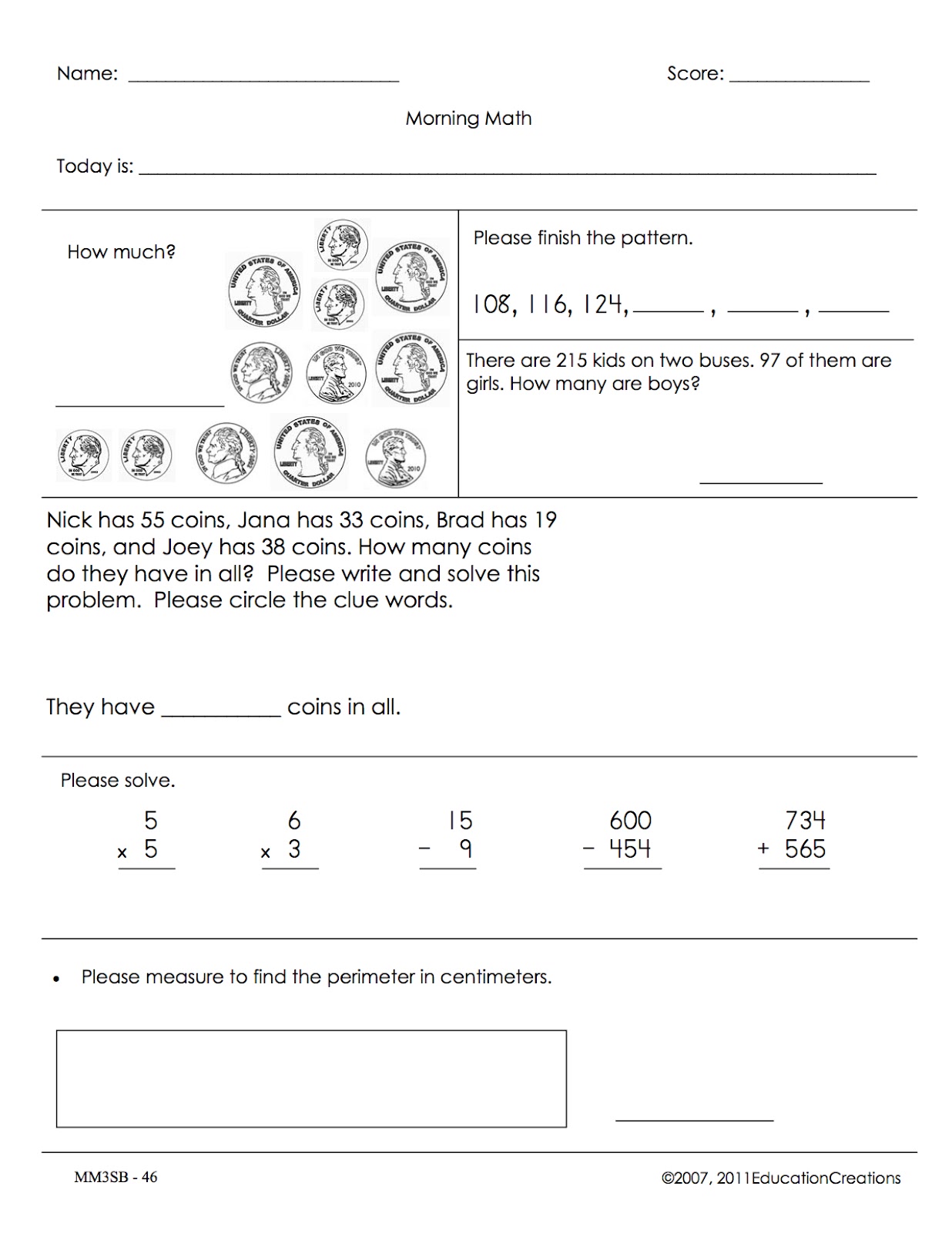 30 Example Math Worksheets For 5Th Graders 33
