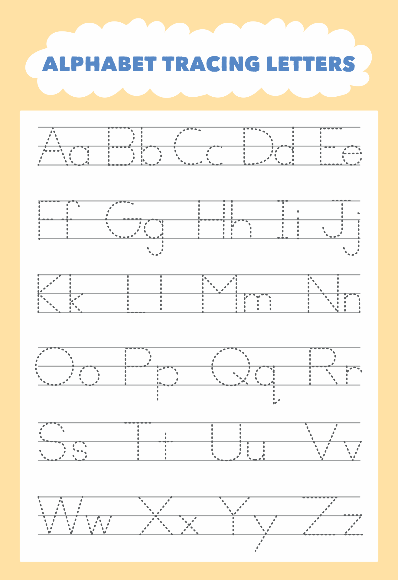 31 Creative Letter Tracing Worksheets 24