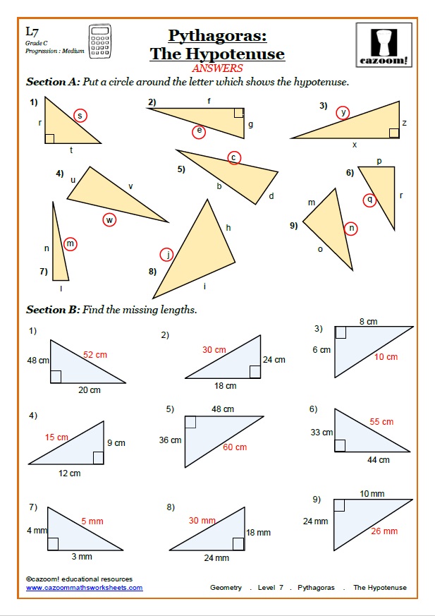 32 Creative Pythagorean Theorem Worksheet 33