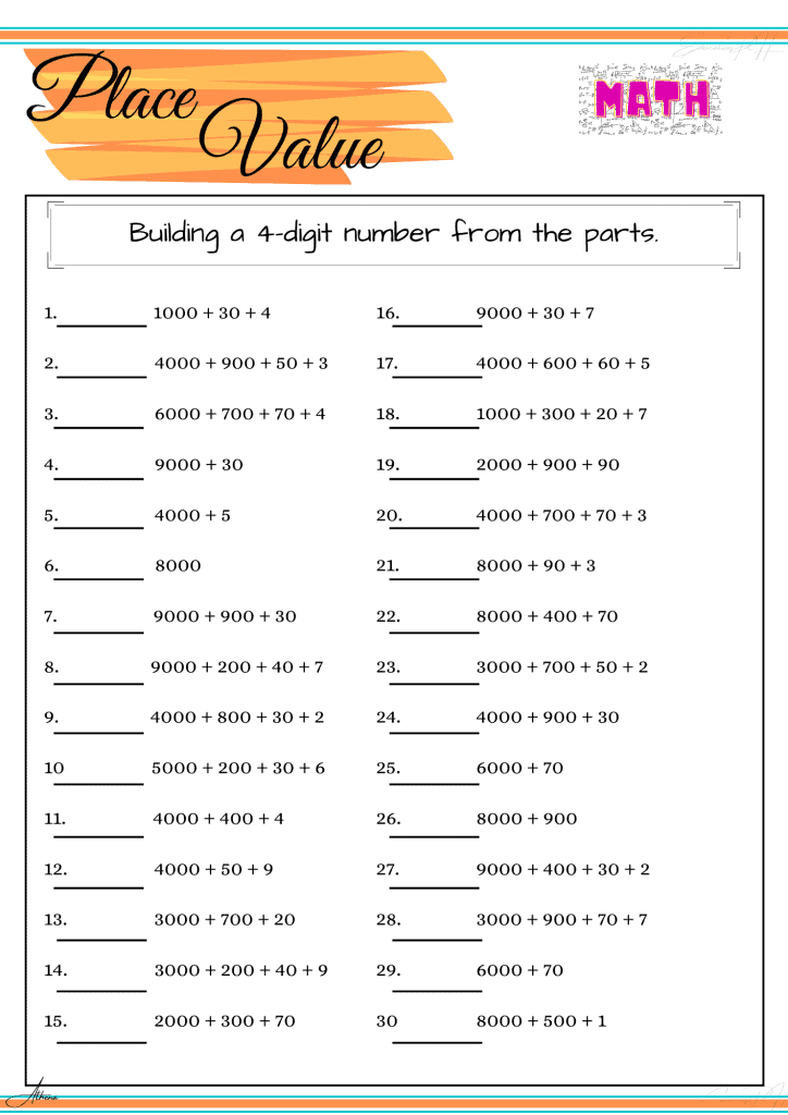 50 Printable Place Value Worksheets 36