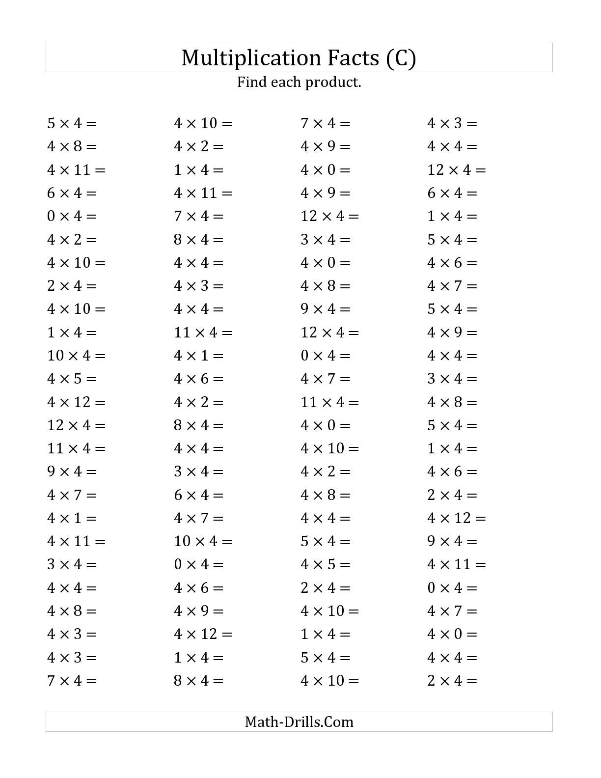60 Multiplication Facts Worksheets 30 Printable PDF Template 60 Multiplication Facts Worksheets 30 Printable PDF Template
