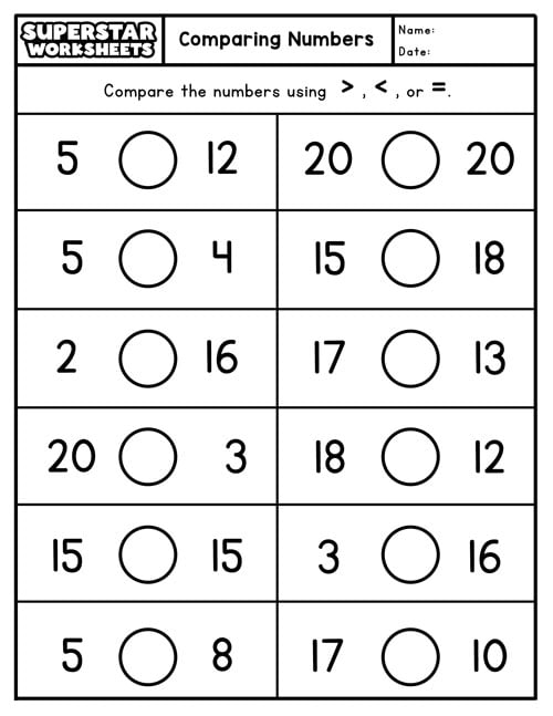 Math Worksheets For 1St Graders 90