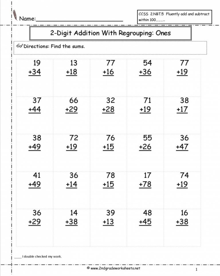 New 60+ Second Grade Math Worksheets 36